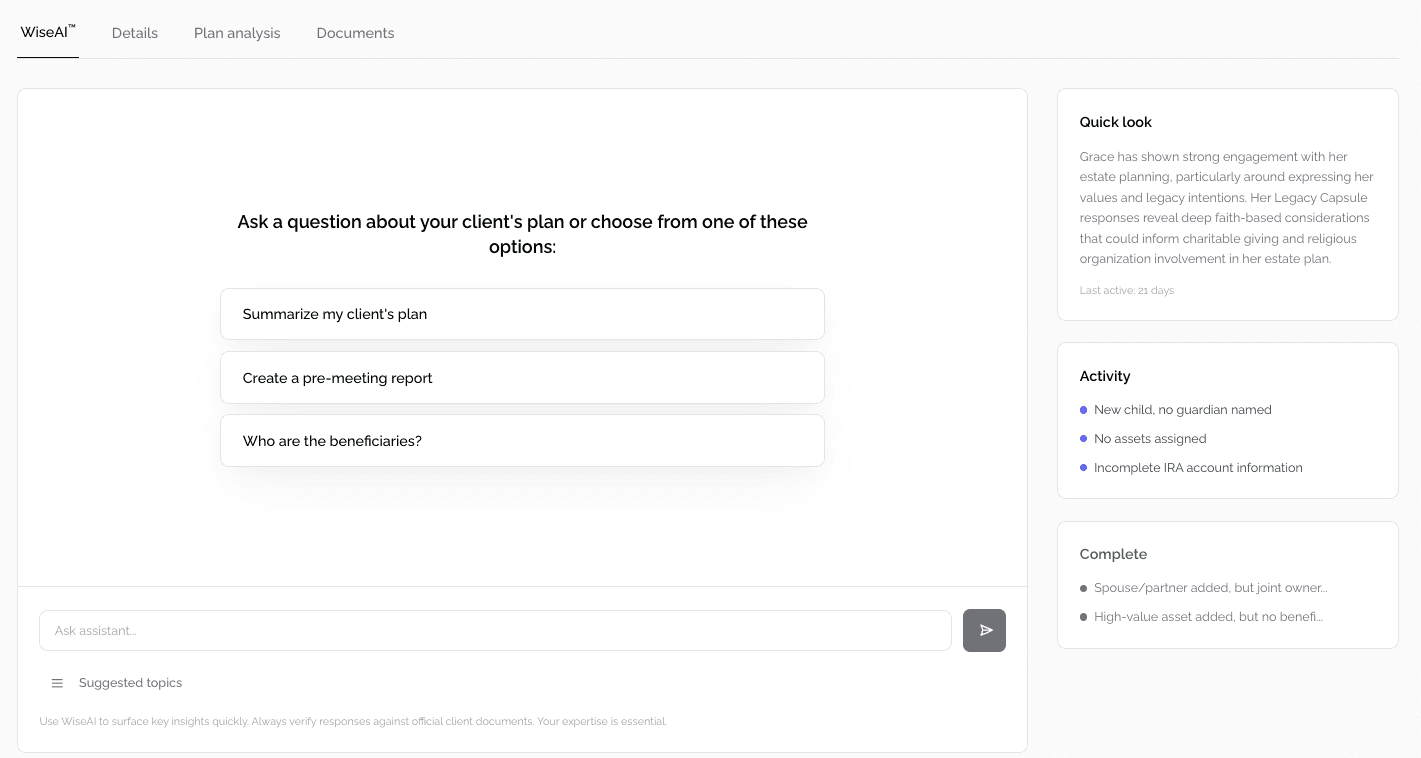 BeyondWill for Advisors