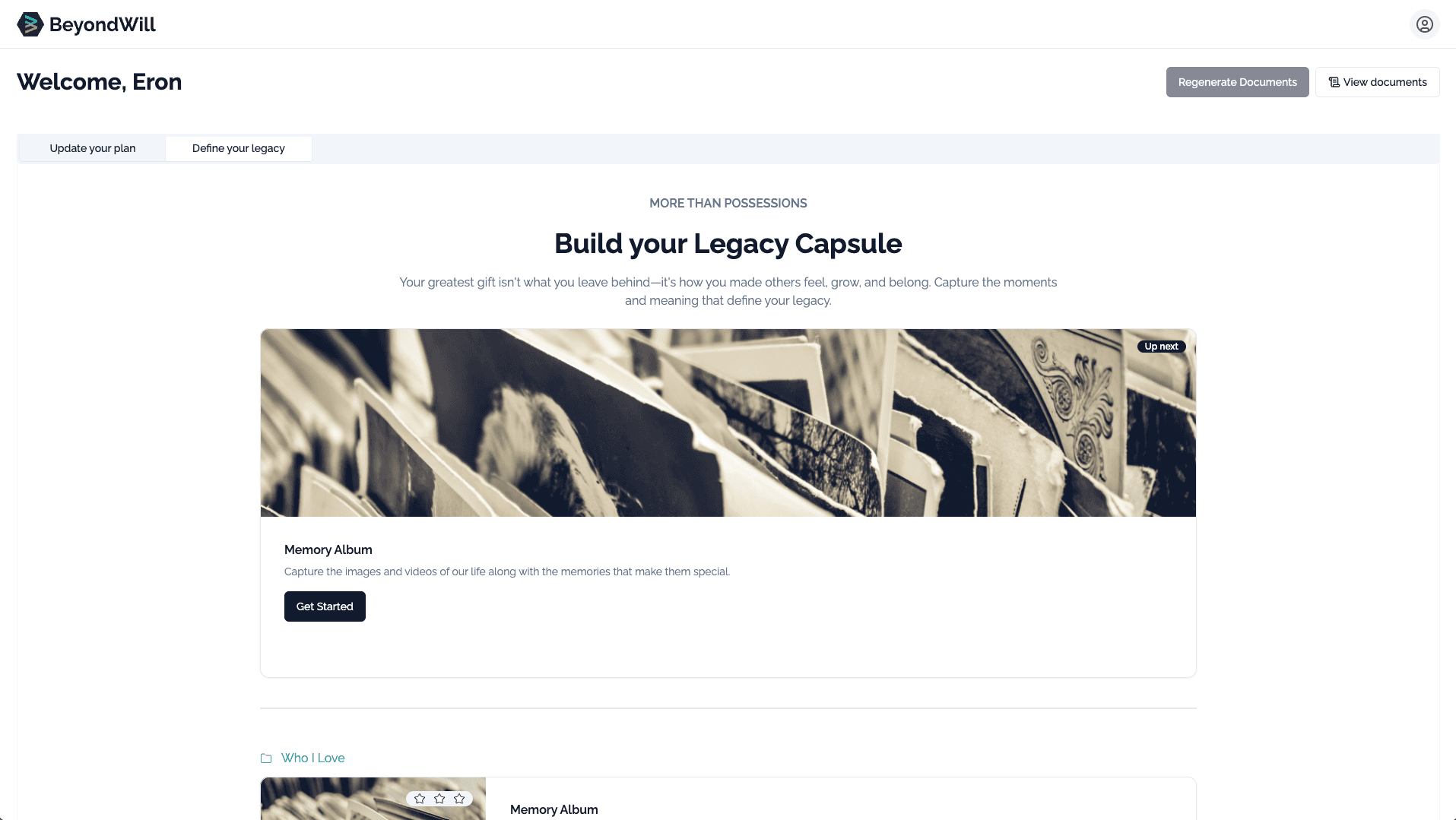 BeyondWill Legacy Capsule